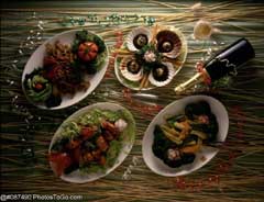 A selection of food; Size=240 pixels wide
